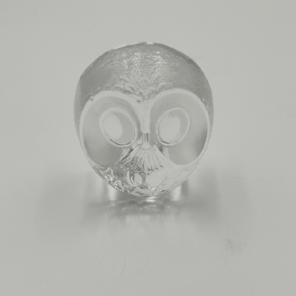 MATS JONASSON Signature Collection Lead Crystal Owl Laser Signed W Tag